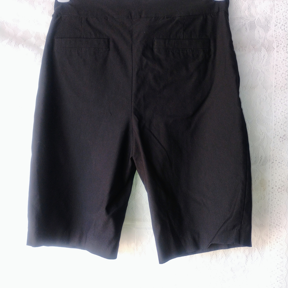 Kim Rogers Black High Waist Shorts Sz 10p ISO - Picture 2 of 4